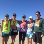 Alix Shutello is second from the left. Photo taken at the 2012 Gulf Beach Half Marathon in Milford, CT.