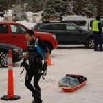 Harvey pulling sled